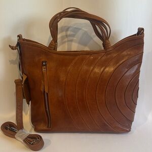 Latico Joplin Leather cross body bag in Cognac “NWT”